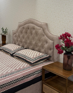 Umber Opulence – Hand Block Printed Cotton Bedsheet