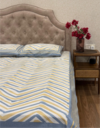 Chevron Calm – Hand Block Printed Cotton Bedsheet