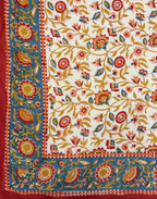 Royal Reverie - Reversible Block Printed Mulmul Comforter