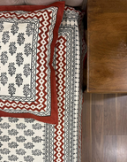 Oporto Opulence - Hand Block Printed Cotton Bedsheet