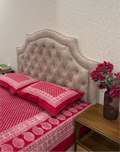 Red Reverence – Ajrak Hand Block Printed Cotton Bedsheet