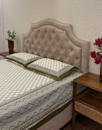 Olive Mirage – Hand Block Printed Cotton Bedsheet