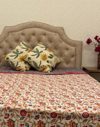 Royal Reverie - Reversible Block Printed Mulmul Comforter