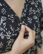 Black Shirt - Hand Block Print