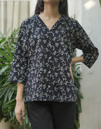 Black Shirt - Hand Block Print