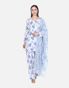 Blue Bloom Floral – 3 Piece Set