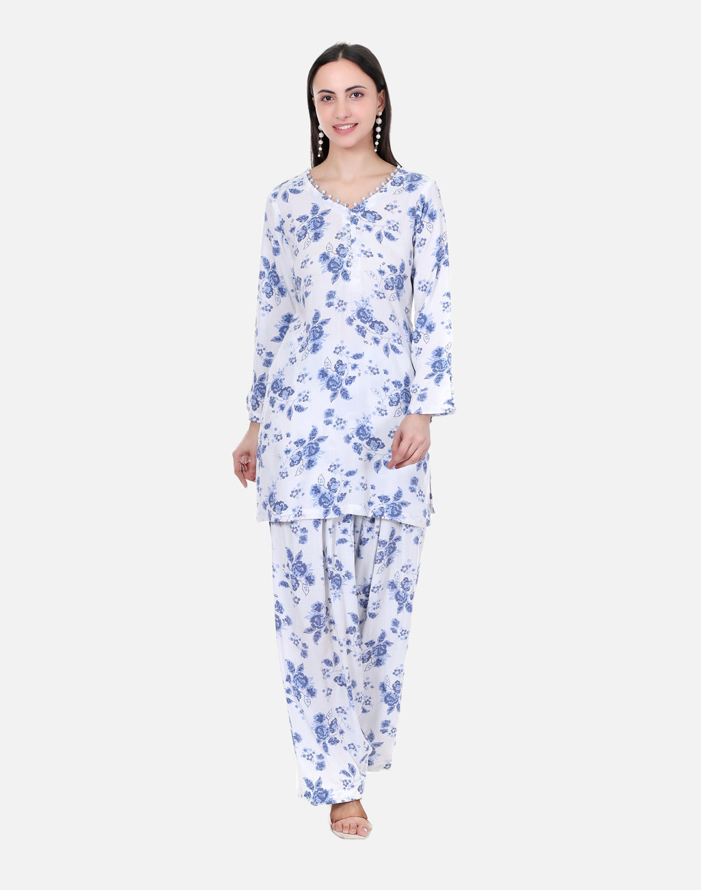 Blue Bloom Floral – 3 Piece Set