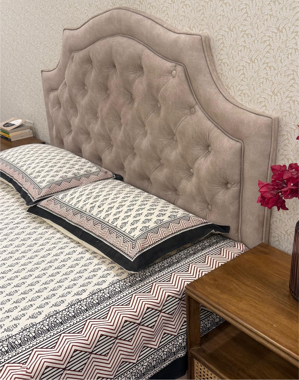 Rust Reverie – Hand Block Printed Cotton Bedsheet