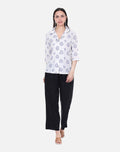 White Shirt - Ikat Cotton